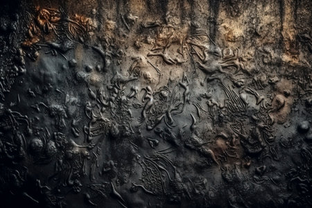 AI-generated texture of corroded metal, ideal for grunge-style graphics and backgrounds.の素材