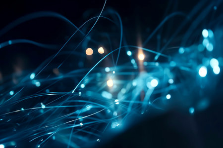 Network explosion graphic, ideal for illustrating tech growth and connectivity.の素材