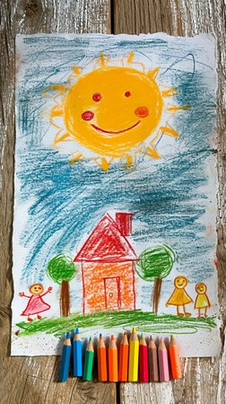 Vibrant AI artwork, ideal for children's book illustrations and educational contentの素材