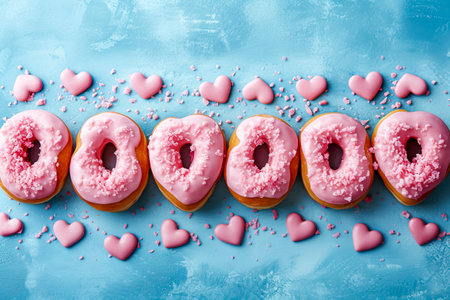 Perfect for Valentine's themed designs or sweet treat promotions.の素材