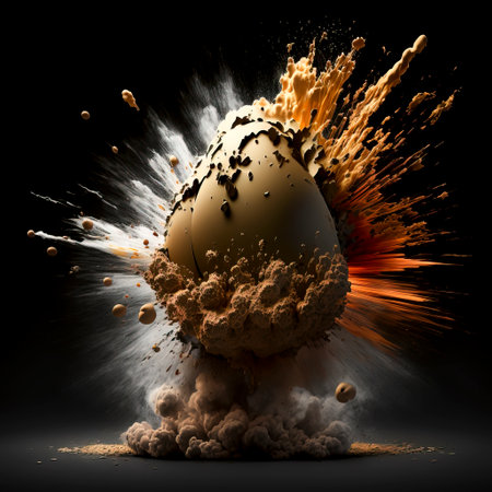 Explosive supernova abstract, ideal for space and science themesの素材