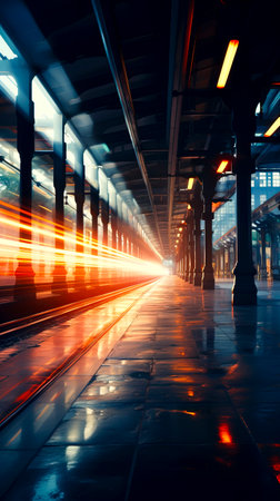 This AI-generated image encapsulates the rush and rhythm of city life, ideal for urban development themesの素材