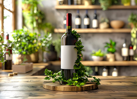 Elevate Your Brand with Custom Wine Bottle Displays: Maximize Impact with Exquisite Designs created with Generative AI technologyの素材