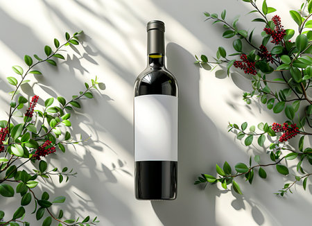 Elevate Your Brand with Custom Wine Bottle Displays: Exquisite and Impactful Designs created with Generative AI technologyの素材