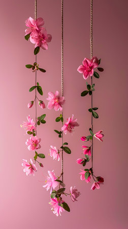 Vibrant Pink Floral Photo - Ideal for Captivating Marketing and Advertising created with Generative AI technologyの素材