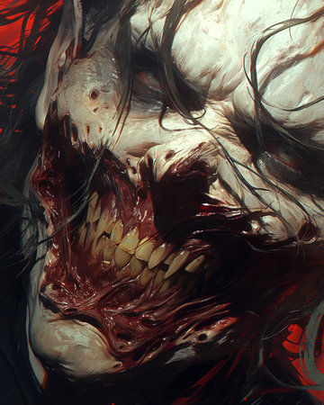 Enchanting Vampiric Allure: An Irresistible Image for Stock Image Buyers created with Generative AI technologyの素材