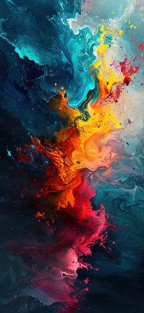 Vivid Vortex: A Mesmerizing Blend of Color and Flow created with Generative AI technologyの素材
