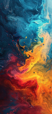 Vivid Vortex: A Mesmerizing Blend of Color and Flow created with Generative AI technologyの素材