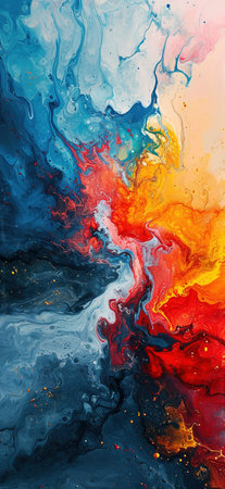 Vivid Vortex: A Mesmerizing Blend of Color and Flow created with Generative AI technologyの素材