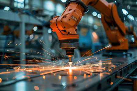 Automobile Industry's Worker Control Created with Generative AI Technologyの素材