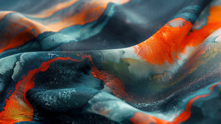 Vibrant Fabric Swirls: Created with Generative AI technologyの素材