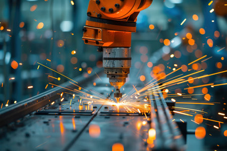 Automobile Industry's Worker Control Created with Generative AI Technologyの素材
