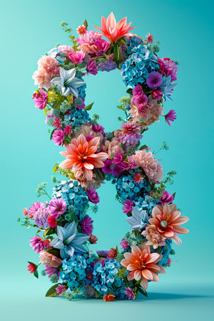 Cosmic Bouquets: A Futuristic Exploration of Minimalism and Photorealism in 3D Image Art, created with Generative AI technologyの素材