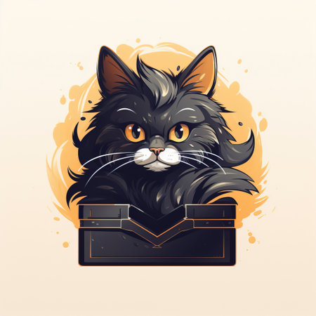 Feline Fusion: A Tale of the Box Cat Adventure created with Generative AI technologyの素材