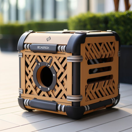 Build Your Own DIY Cardboard Cat and Dog Kennel created with Generative AI technologyの素材