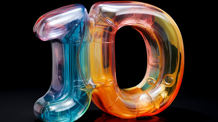 Fluid Glass: The Colorful and Photo-Realistic Organic Life Form created with Generative AI technologyの素材