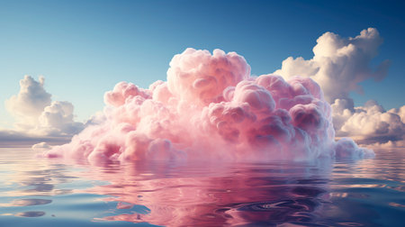 Dreamy Sky: A Serene Vision of Light and Color created with Generative AI technologyの素材