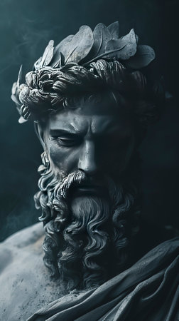 Poseidon's Embrace: A Digital Ode to the Greek God in 8K created with Generative AI technologyの素材