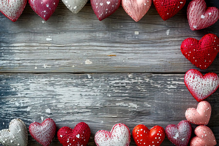 Romantic Valentine's Day Frame for Your Special Memories created with Generative AI technologyの素材