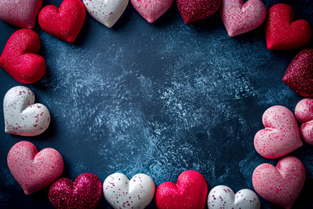Romantic Valentine's Day Frame Design for Your Special Moments created with Generative AI technologyの素材