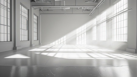 Sleek White Photography Studio Backdrop Collection created with Generative AI technologyの素材