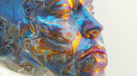 Enchanting Vision: Celestial Beauty in Surreal Dreamscape, Infused with Cosmic Hues created with Generative AI technologyの素材