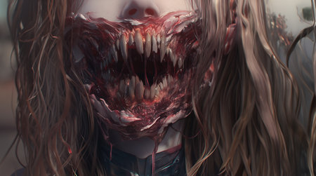 Enchanting Vampire Visuals: Captivating Images of Mysterious Strength created with Generative AI technologyの素材