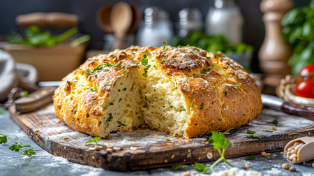 Handcrafted Charm: Authentic Artisanal Soda Bread, made with Generative AI technologyの素材