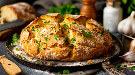 Handcrafted Bliss: Authentic Artisan Soda Bread, crafted with Generative AI technologyの素材