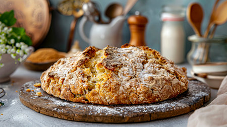 Handcrafted Charm: Traditional Artisan Soda Bread, crafted with Generative AI technologyの素材