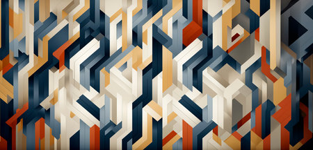 Vibrant Geometric Patterns for Dynamic Wallpapers created with Generative AI technologyの素材