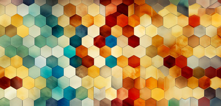 Vibrant Geometric Patterns for Innovative Designers, created with Generative AI technologyの素材