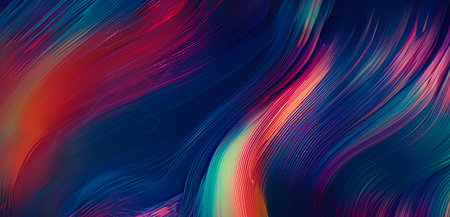 Vibrant Fiber Optic Network Transforms into Mesmerizing Abstract Art, Highlighting Technological Beauty created with Generative AI technologyの素材