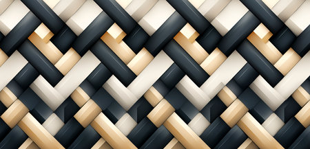 Vibrant geometric patterns for a modern aesthetic backdrop created with Generative AI technologyの素材