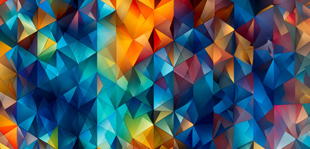 Abstract Geometric Patterns: The Latest Trend in Digital Prints and Web Designs created with Generative AI technologyの素材