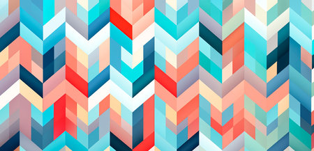 Abstract geometric patterns for digital prints and web designs, created with Generative AI technology.の素材