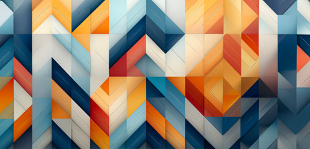 Abstract Geometric Patterns for Modern Digital Prints and Web Designs created with Generative AI technologyの素材