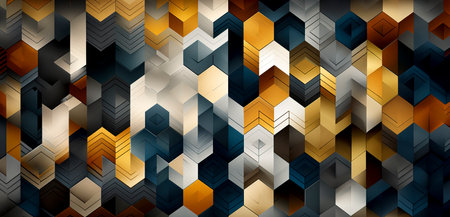 Vibrant Geometric Patterns for Creative Wallpapers created with Generative AI technologyの素材