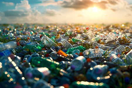 Revolutionizing Plastic Recycling to Combat Environmental Pollution created with Generative AI technologyの素材