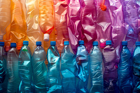 Revolutionizing Environmental Awareness Through Colored Plastic Recycling and Combatting Pollution created with Generative AI technologyの素材