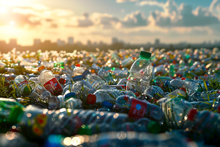 Revolutionizing Plastic Recycling Combating Environmental Pollution with UltraRealistic 32K Creative Backgrounds created with Generative AI technologyの素材