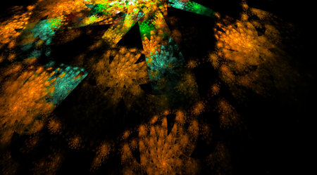 Midnight Canvas: Captivating Images on a Black Backgroundの写真素材