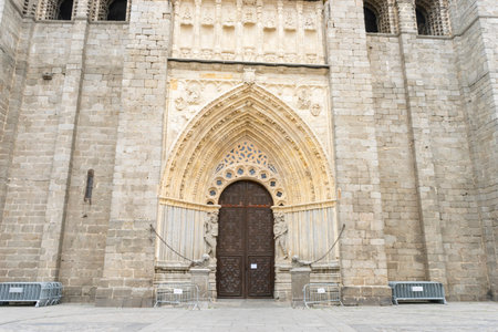 Scenic View of Ãvila Cathedral with Historic Surroundings