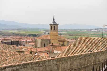 Breathtaking Views from Avila's City Wall, Spainの写真素材