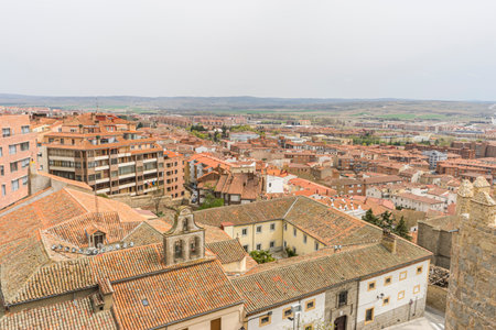 Panoramic Views from the Historic Wall of Ãvila City, Spainの写真素材