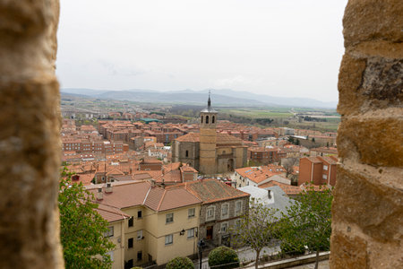Scenic Overviews of Ãvila from the City's Historic Wallsの写真素材