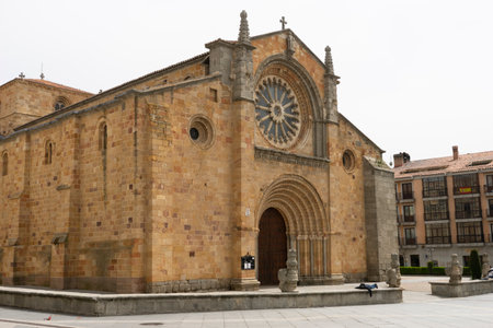 San Pedro Church in Ãvila - Romanesque Architecture of the 12th Centuryの写真素材