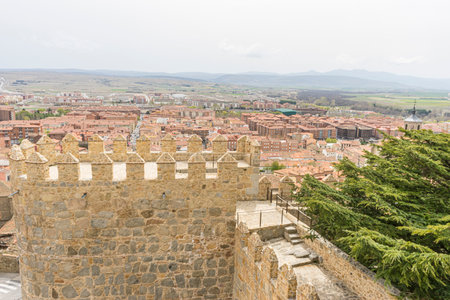 The Iconic Walls of Ãvila, Spain - A Fortress of the Pastの写真素材