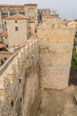 Scenic Views from the City Walls of Ãvila, Spainの写真素材