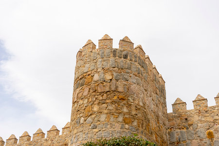 Avila's Mighty Walls: A Glimpse into Spain's Medieval Pastの写真素材